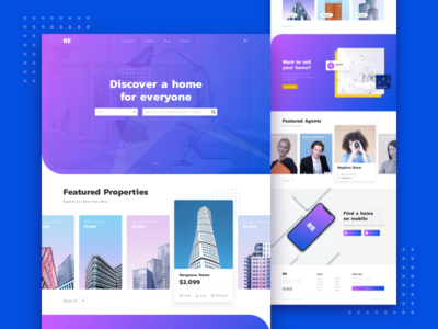 房地产响应登陆页面(Real Estate Responsive Landing Page)