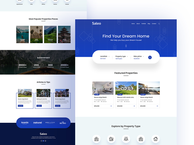房地产登陆页面模板(Real Estate Landing Page Template)
