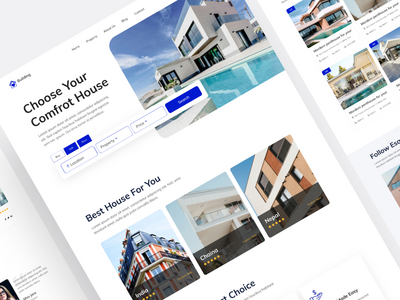 房地产登陆页面设计(Real estate Landing Page Design)