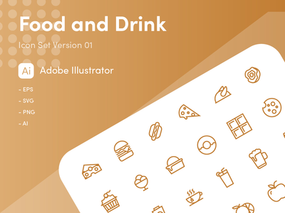 食物和饮料图标(Food and Drink Icon)