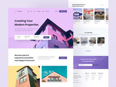 房地产登陆页面(Real Estate Landing Page)