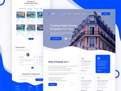 房地产登陆页面(Real Estate Landing Page)