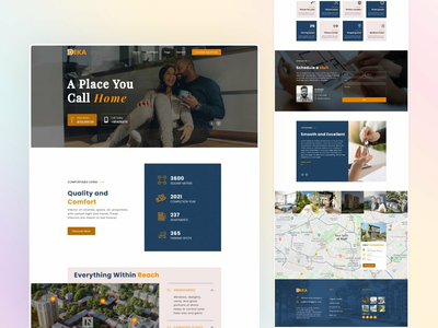 房地产登陆页面模板(Real Estate Landing Page Template)