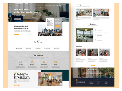 房地产登陆页面设计(Real Estate Landing Page Design)