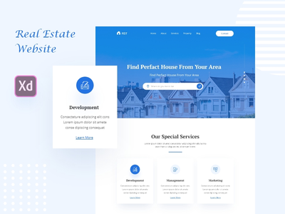 房地产登陆页面(Real Estate Landing Page)
