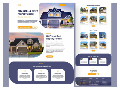 房地产登陆页面模板(Real Estate Landing Page Template)