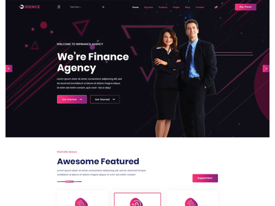 IDENCE是一个商业PSD模板(IDENCE is a business PSD Template)