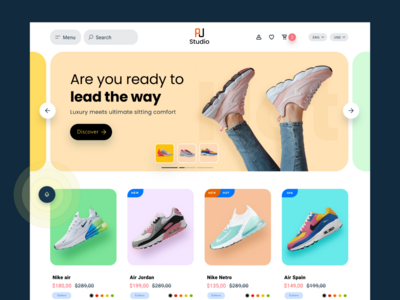 网上鞋店概念(Online Shoe Store Concept)