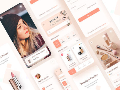 化妆美容手机应用程序(Makeup Beauty Mobile App)