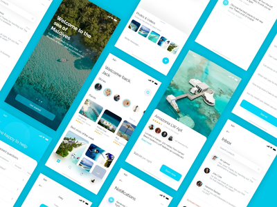 马尔代夫旅游APP设计理念(maldives tour app design concept)