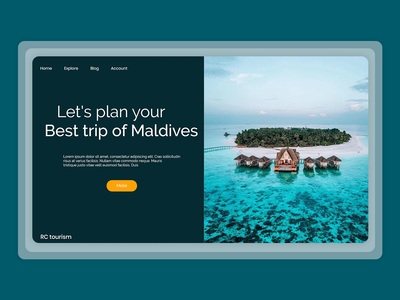 马尔代夫网页登陆页面(Maldives Web Landing Page)