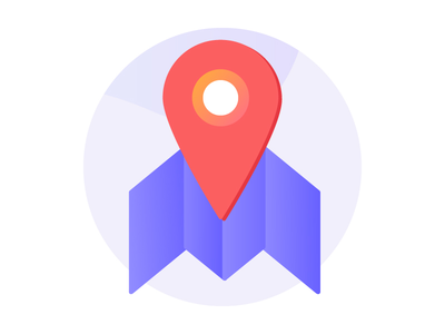 地图地图图标(Maps Gradient Icon)