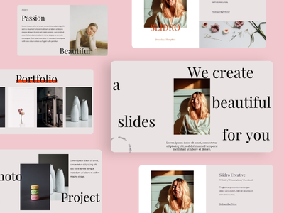 三月摄影PowerPoint模板(March Photography Powerpoint Template)