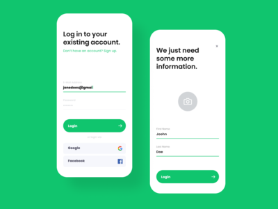 食品应用登录注册(Food App Login Signup)