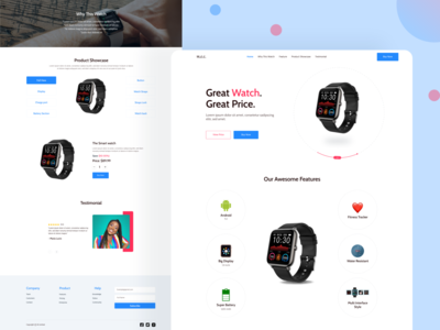 智能手表：单品登陆页面(Smart Watch: Single Product Landing page)
