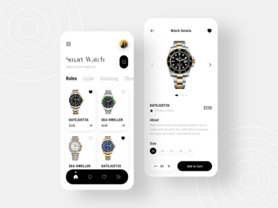 智能手表移动应用程序设计(Smart Watch Mobile App Design)