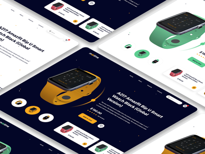 智能手表产品网页模板(Smartwatch Product Web Template)