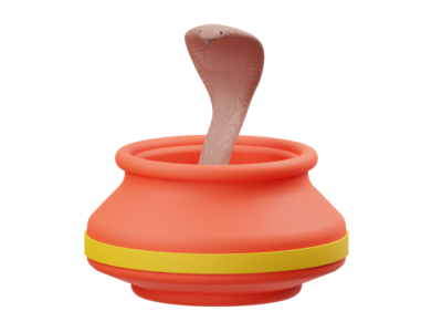 蛇 3d 渲染插图(Snake 3D Render Illustration)