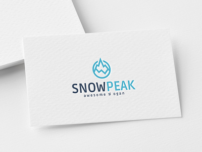 雪峰标志模板(Snow Peak logo template)