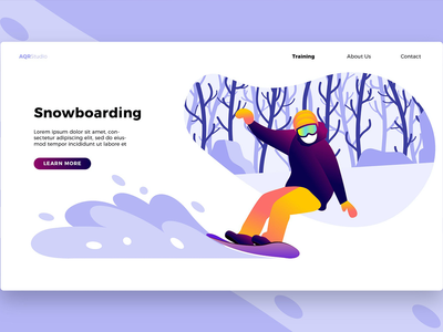 滑雪板 2 - 横幅和着陆页(Snowboard 2 - Banner & Landing Page)