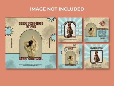 时尚社交媒体推广横幅模板(Fashion Social Media Promotion Banner Template)