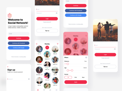 社交应用 UI 设计(Social App Ui Design)