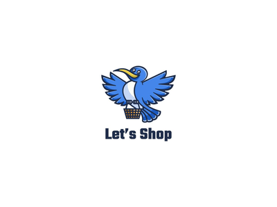 让我们商店标志设计(Let's shop logo design)