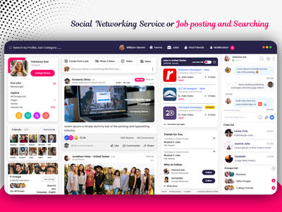 社交网络或职位发布和服务网站模板(Social Networking or Job posting and Service Website Template)