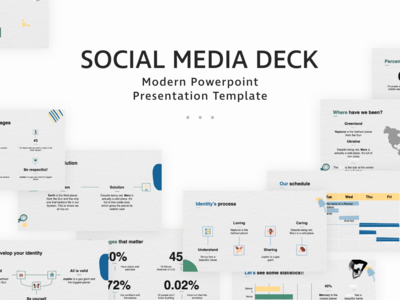 社交媒体的PowerPoint演示模板(Social Media PowerPoint Presentation Template)