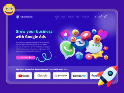 社交媒体广告公司 - 网站模板(Social media advertising agencies - Website Template)