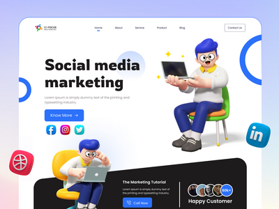 社交媒体营销 |数字代理登陆页面🚀(Social Media Marketing | Digital Agency Landing Page 🚀)