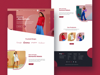 Shopflex - 时装店主页(Shopflex - Fashion Store Homepage)