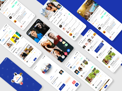 社交网络服务移动应用程序 UI 套件(Social Networking Services Mobile App UI Kit)