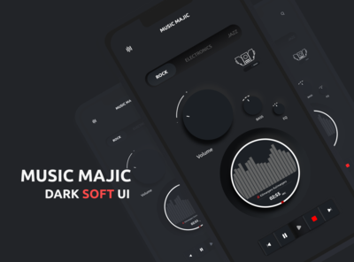 Dark Soft UI - 2020 趋势(Dark Soft UI - 2020 Trend)