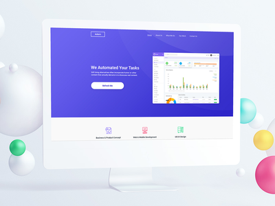 软件试用登陆页面PSD模板(Software Trial Landing Page PSD Template)