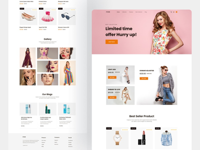 电子商务 Shopify 登陆页面(E-commerce Shopify Landing page)