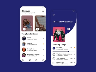 音乐应用界面(Music App UI)