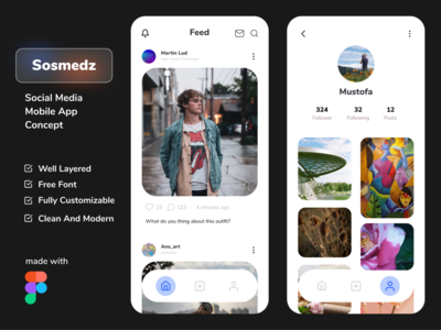 Sosmedz - 社交媒体移动应用(Sosmedz -  social media mobile app)
