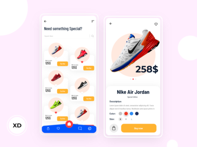 鞋类应用概念设计(Shoe app Concept design)