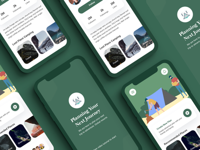 露营应用程序模板(Camping App Template)
