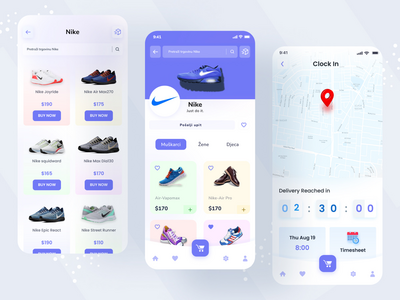 耐克鞋应用界面(Nike Shoe App Ui)