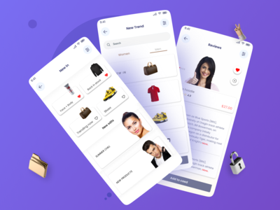 商店移动应用程序UI设计(shop mobile app UI design)