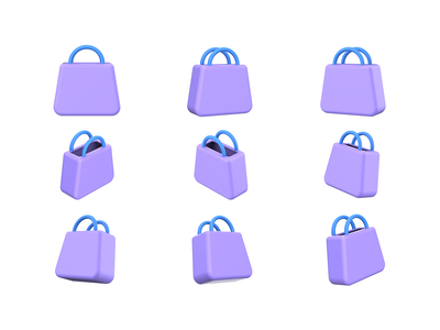 购物 3D 图标(Shopping 3D icon)
