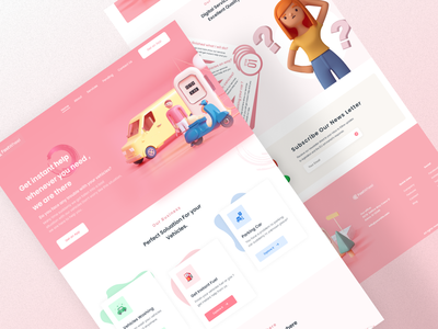 燃料供应车辆服务登陆页面(Fuel providing Vehicles service Landing page)