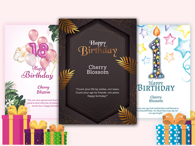 生日祝福心魔模板(Birthday Wishes Flayer Templates)