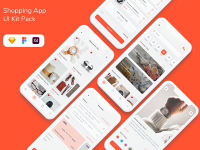 购物应用 UI 套件包(Shopping App UI Kit Pack)