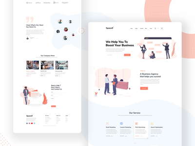 商业机构登陆页面(Business Agency Landing Page)