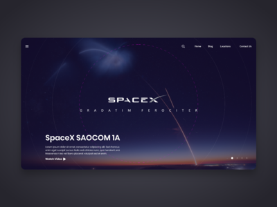 SpaceX登陆页面(SpaceX Landing page)