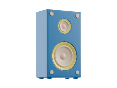 扬声器 3D 图标(Speaker 3D Icon)