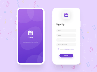 iTask - 启动和注册(iTask - Splash & Sign Up)